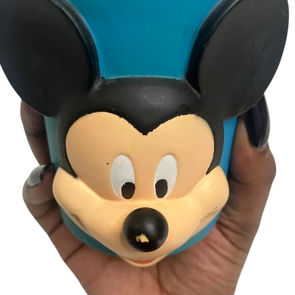 Vintage Y2K Disney Mickey Mouse Blue Pencil Cup - Picture 3 of 12